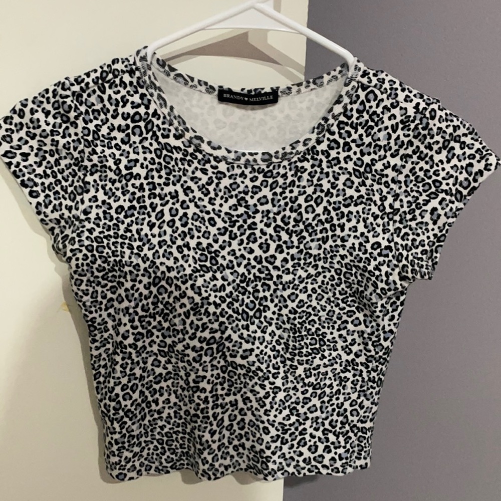 Super cute leopard print crop top